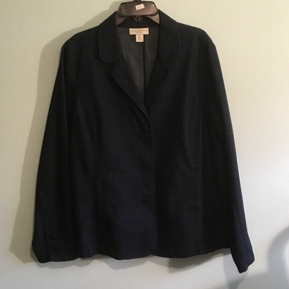 Appleseeds Dark Navy Denim Tailored Blazer